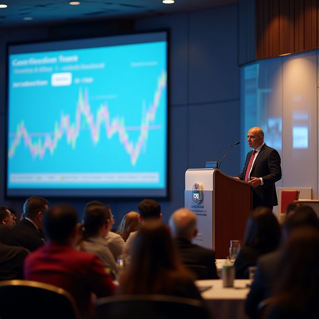 Economic conference presentation